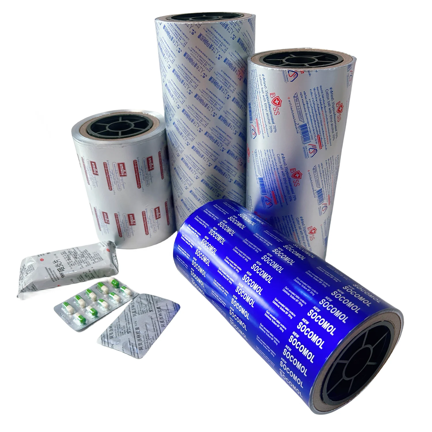 Custom Medical Medicine Packaging Margarine Butter Packaging Aluminum Foil Laminated Paper with Printing