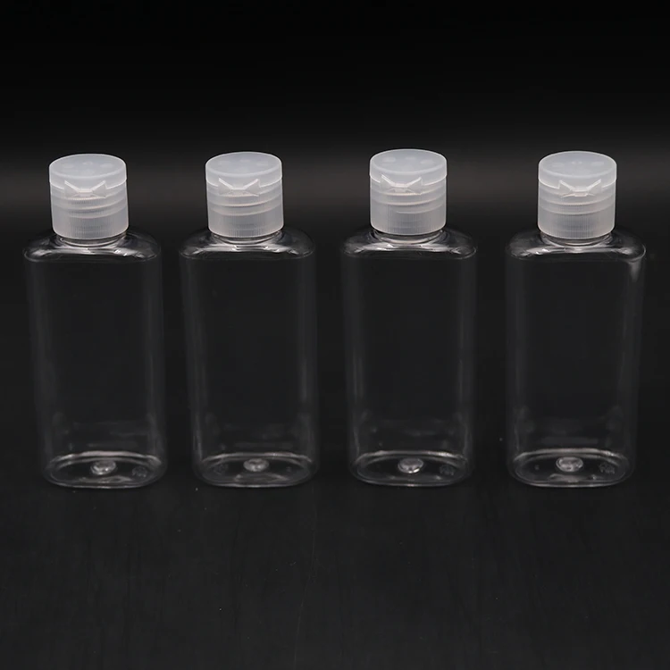 Factory Custom rounded PET Spray Bottle 60ml with the butterfly cover lotion container hand sanitizer empty bottle