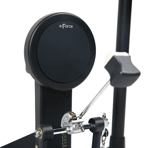 High Quality Mechanical Kick Pedal for Electronic Jazz Bass Drum Percussion Instrument with Practice Pad and Mesh Drum Heads
