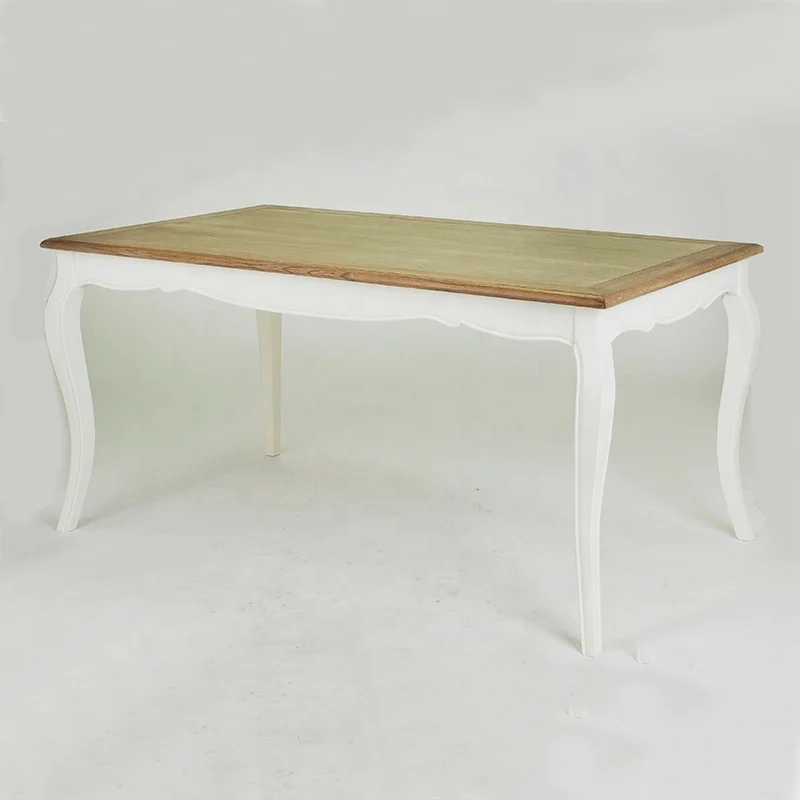 Antique solid wood furniture set customized size used restaurant hotel dining table and chair (DT-1036)