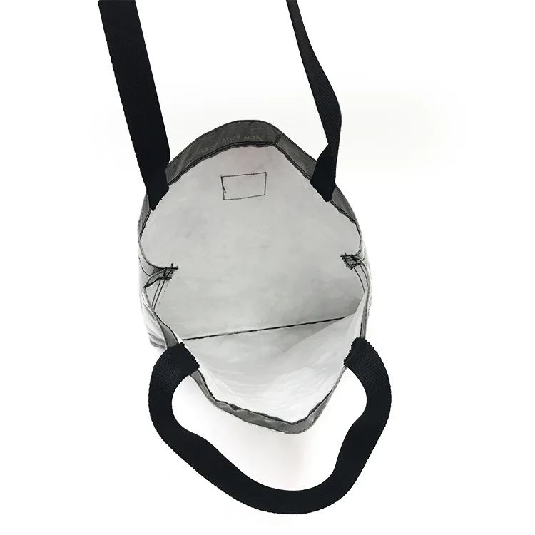 High Quality Tyvek Paper Newspaper Pattern Printed Tote Bag Custom Logo