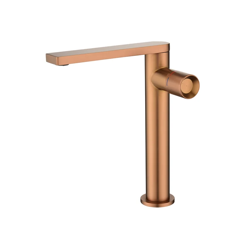 New design 304 Stainless Steel Bathroom Deck Mounted Single Handle Wash Basin Sink Faucets Hot and Cold Mixer Water Tap