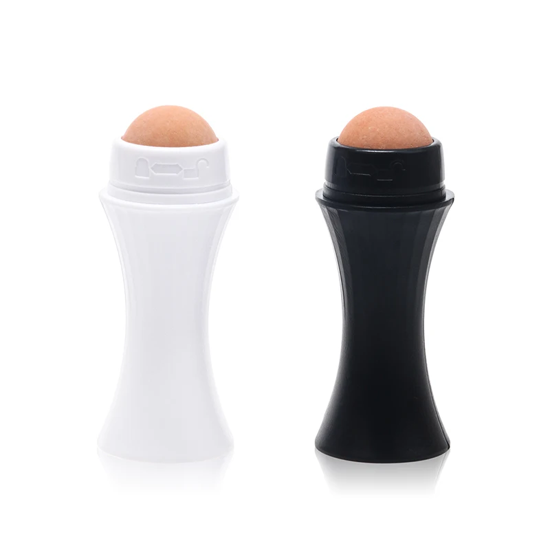 Professional Face T-zone Oil Control Stick Oil Absorbing Volcanic Stone Roller Facial Cleansing Brush