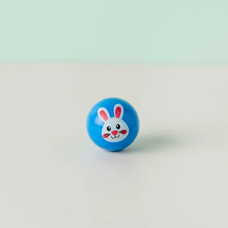 
Hot sale custom printed rabbit pattern children animal bouncy ball rubber bouncy balls 