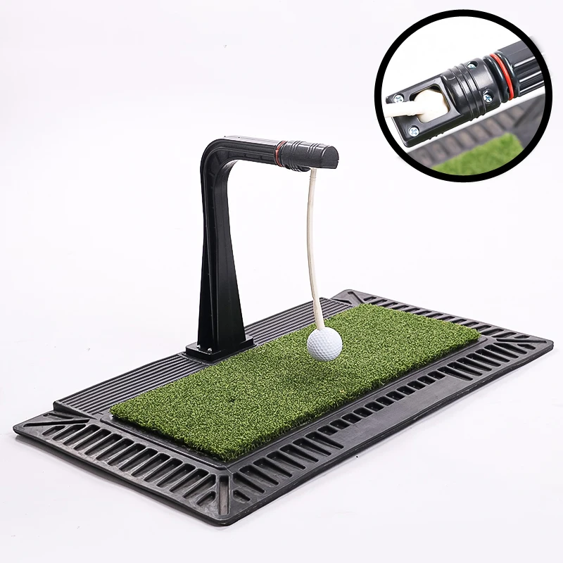 Portable 360-degree Automatic Ball Return Super Speed Golf Swing Trainer Pp Grass Rubber Bottom Plate Golf Swing Training Aid