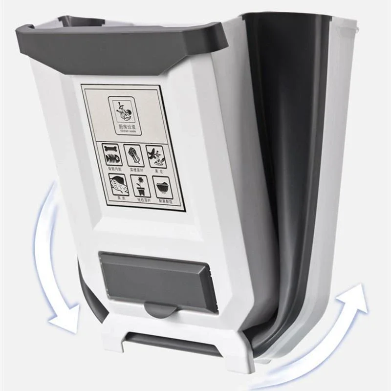 Foldable Trash Can Kitchen Hanging Trash Hanging Folding Trash Can