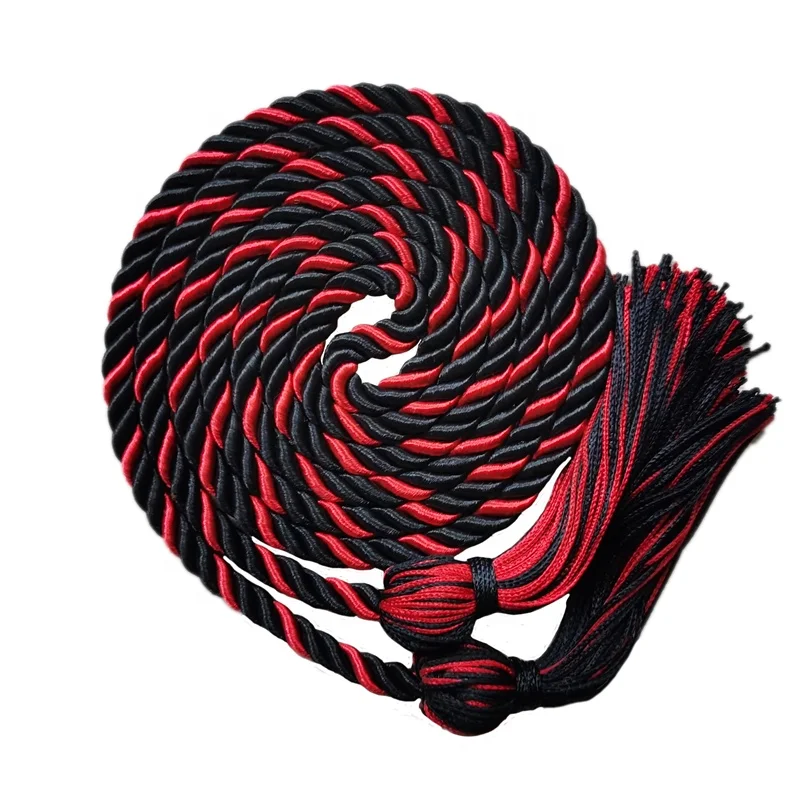 single honor cord black/red/gold  multicolor  graduation cords graduation cord graduation honor cord