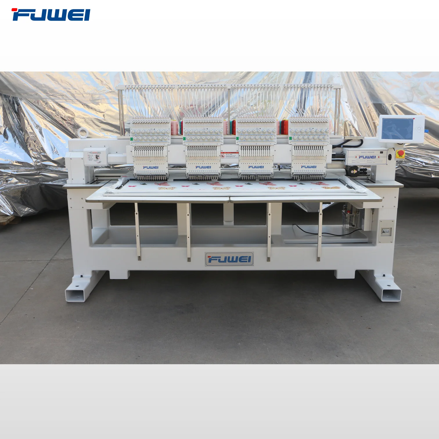 Fuwei computerized high speed  6 heads embroidery machine fuwei brand with good factory price