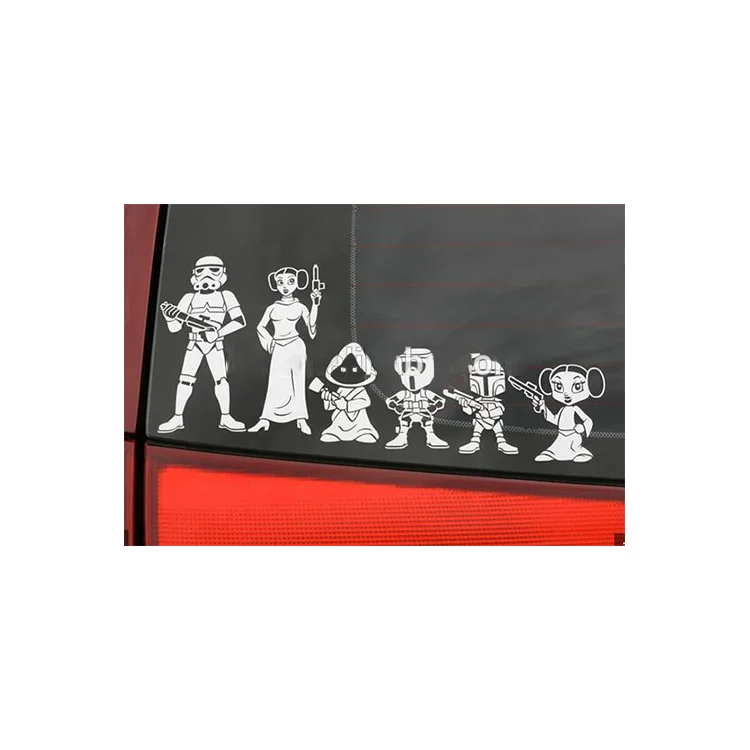 Popular sell custom PVC car sticker decal with transfer film