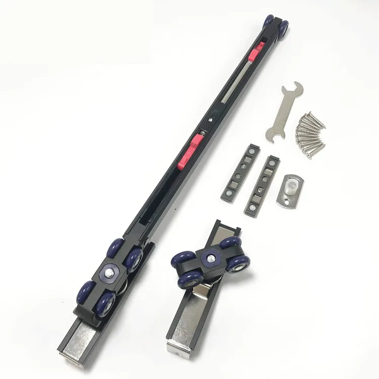 
Stainless Steel Bidirectional Sliding Door Buffer Damper Sliding Door Pulley For Wooden Glass Door Track Roller 