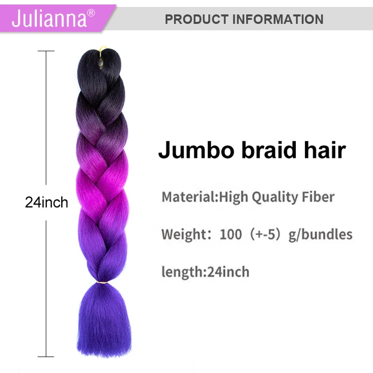 Накладные волосы Julianna для красочных выражений, синтетические, ультра-экстрактные накладки на пряди с эффектом омбре