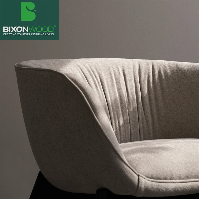 BIXONWOOD Light Luxury Single Armchair Durable Material One-Seater Sofa Set for Villa Apartment Workshop