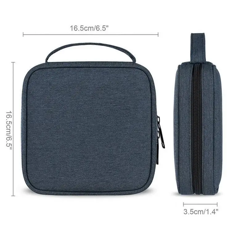 BSCI Factory Customize Logo Size Design CD Case Holder Portable 32 CD/DVD Disc Storage Wallet Organizer Bag for Car