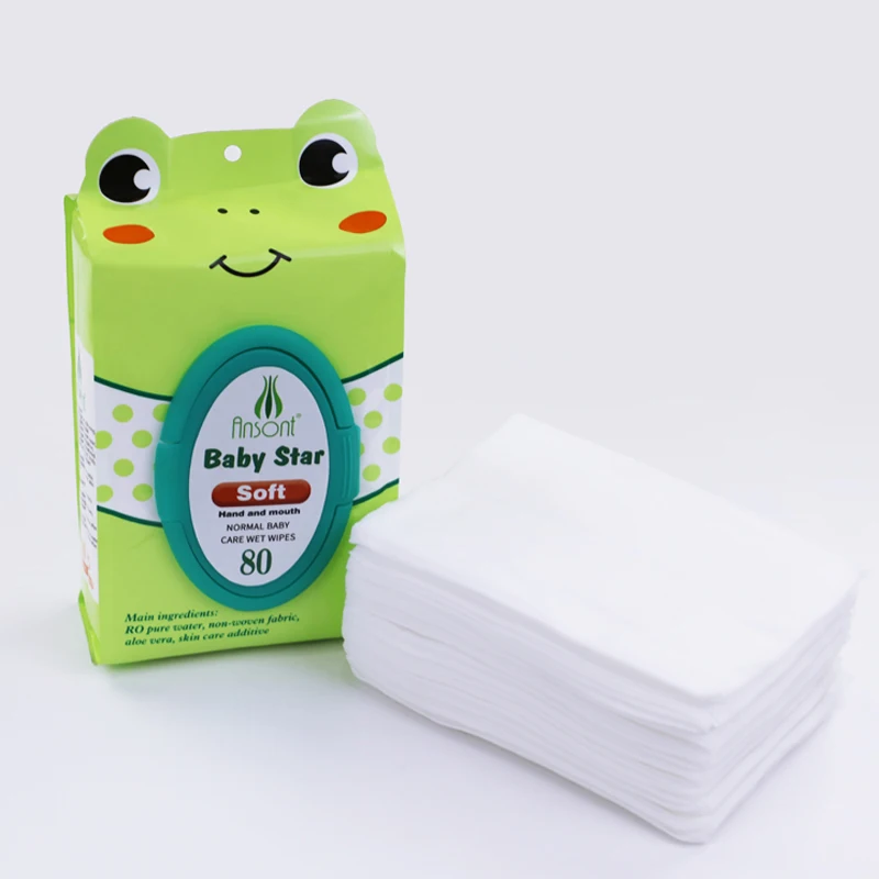 
 Бамбуковые органические биоразлагаемые одноразовые экологически чистые детские влажные салфетки с крышкой  