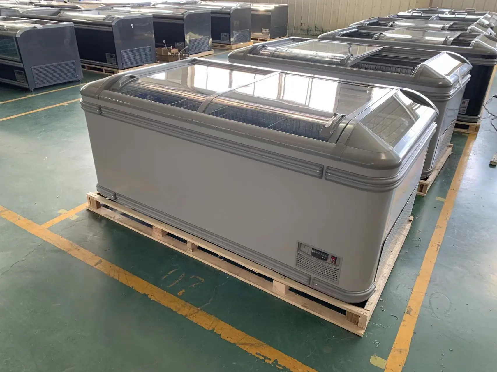500L Horizontal Frozen Food Meat Freezer refrigeration equipment High Capacity chest combine deep Combined Island Cooler freezer