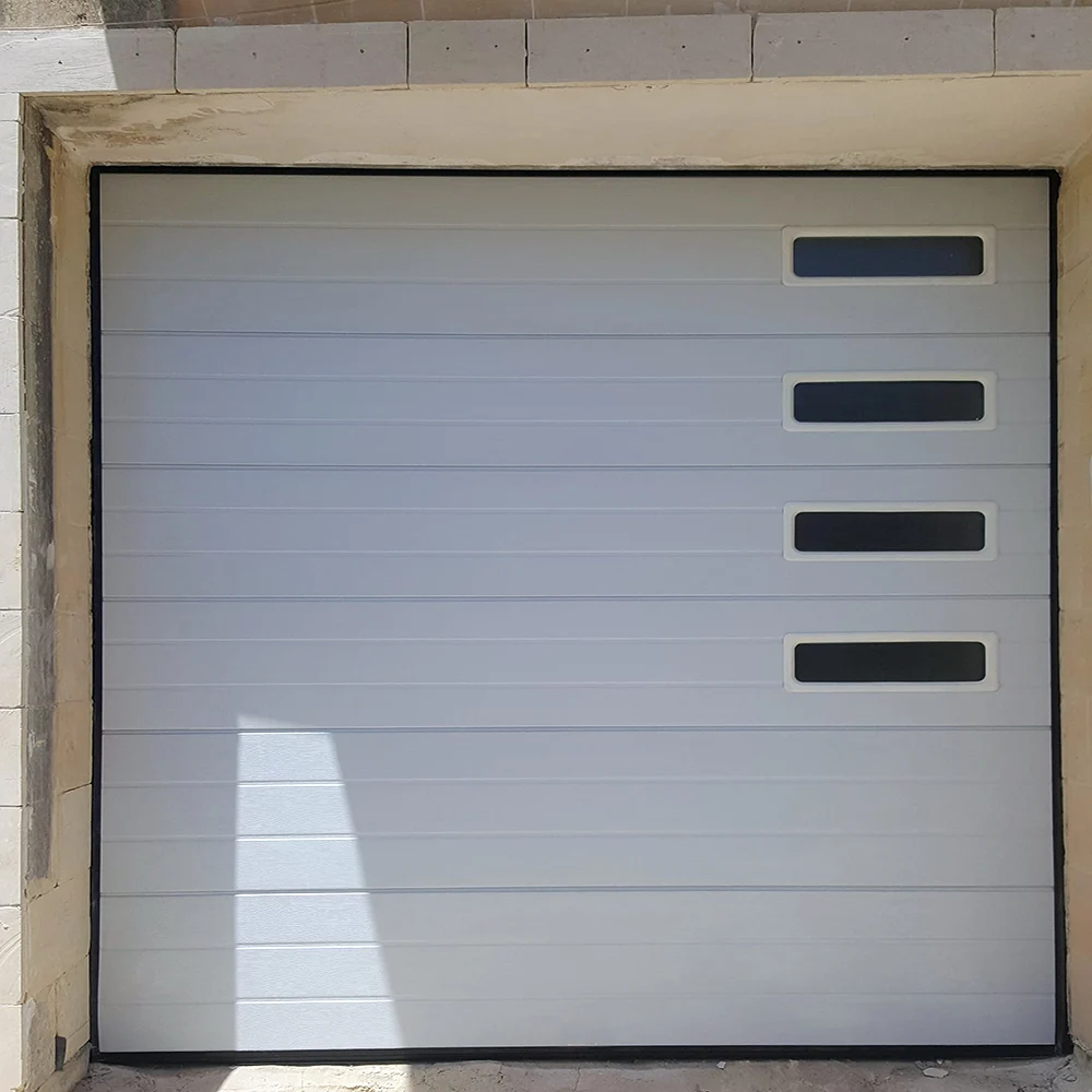 Used Sliding Sectional  Garage door with Pedestrian door customized
