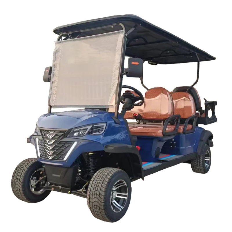 2024 MMC Club Car China Manufacturer Golf Buggy 6 Seat Sightseeing Scooter 48/60/72 V Electric Golf Cart