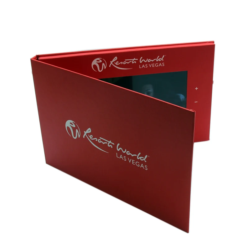 video book lcd video brochure 10 inch video brochure module for real estate slim marketing advertising