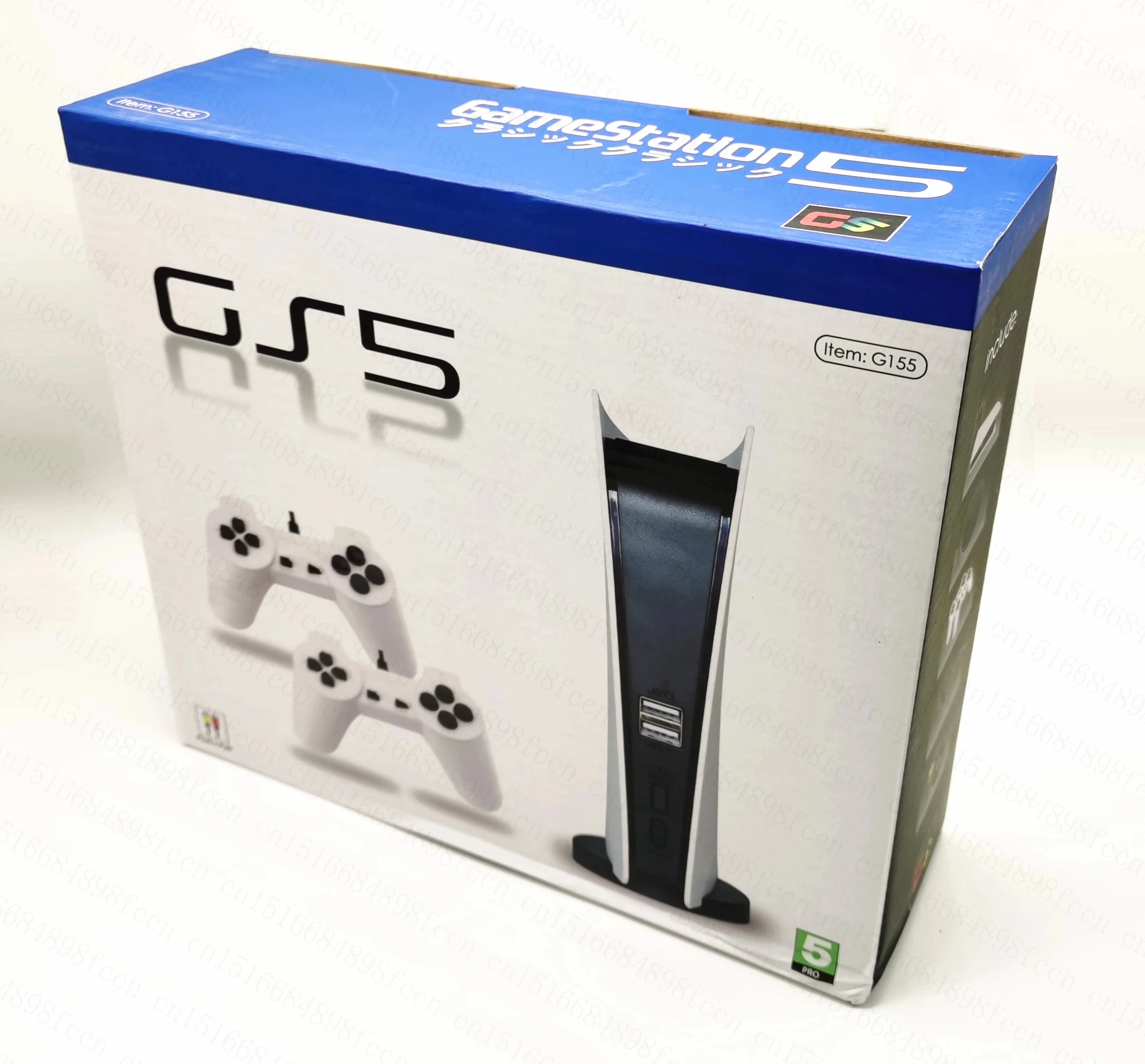 GS5 Retro TV Video Handheld Game Console Player For Nes 8 Bit Games with 200 Different Built-in Games Double Gamepads RCA