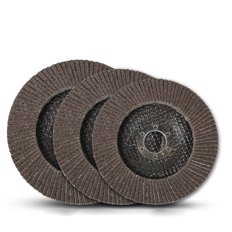 Factory price 40 60 80 100 120 grit aluminum oxide abrasive flap discs disco flap wheel for stainless steel polishing
