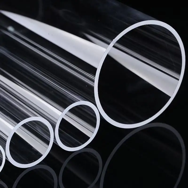 High Purity Quartz Glass Pipe Clear End Open Quartz Test Tube