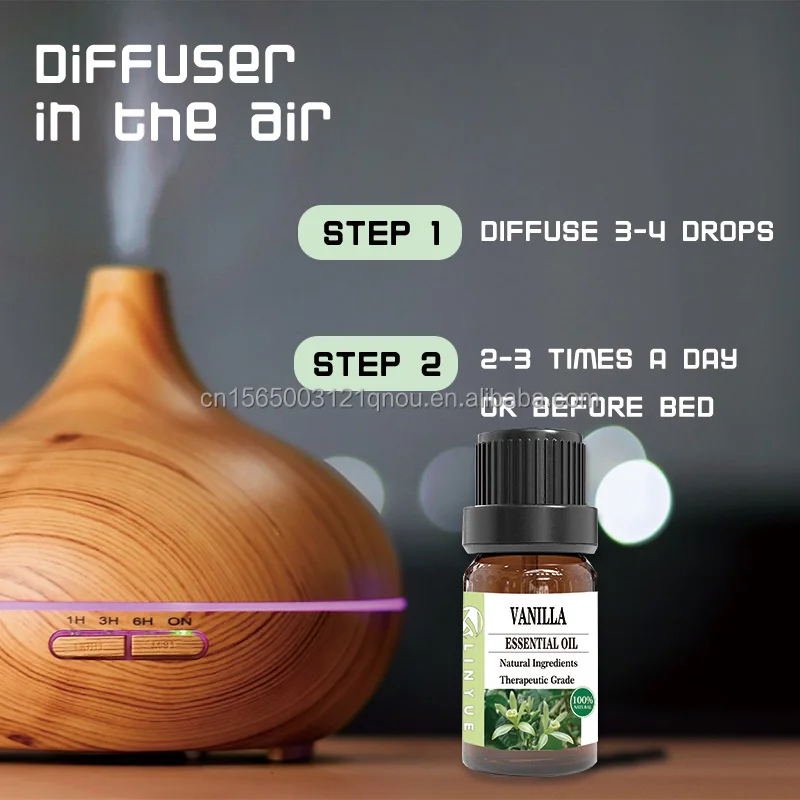 Manufacturer Vanilla Essential oil 100% pure natural plant oil  make private label and box with good quality