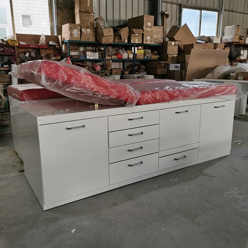Leisure massage bed with multiple lockers large storage space customizable