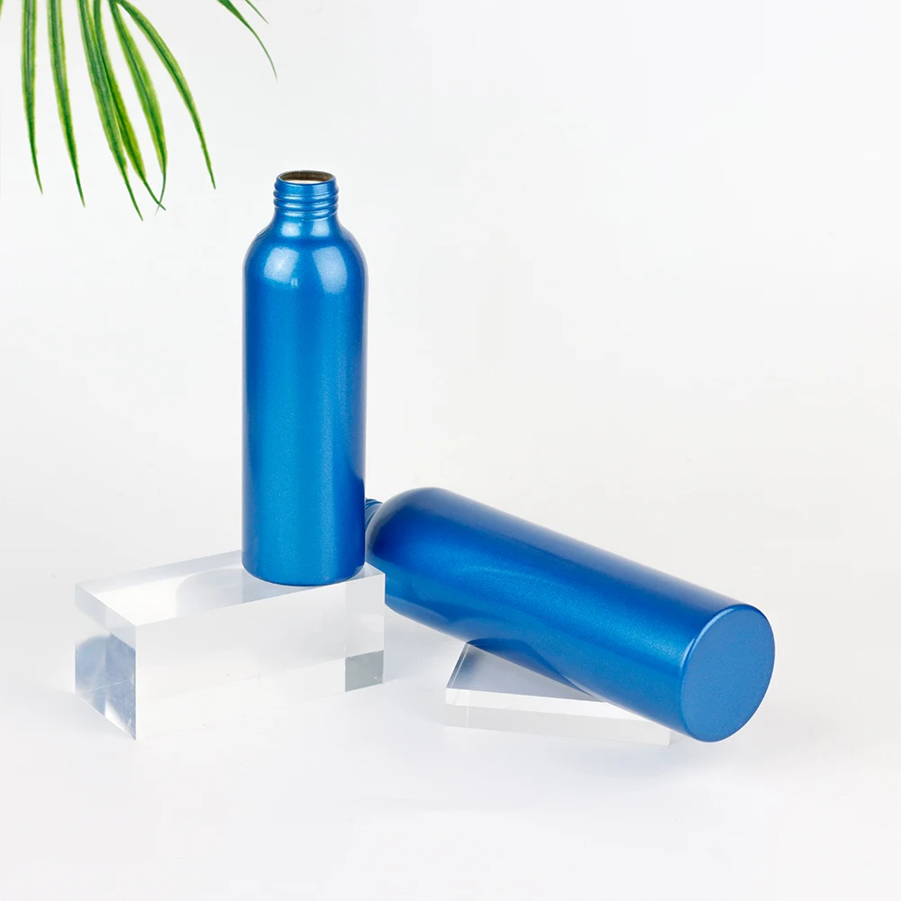 Beautiful design 5ml empty aluminum travel perfume atomizer shampoo conditioner refillable spray for bottles