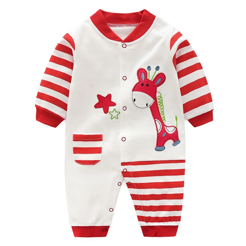 Весенне-осенний Детский комбинезон с диагональным вырезом, детская одежда для скалолазания, Одежда для новорожденных 3-12 месяцев