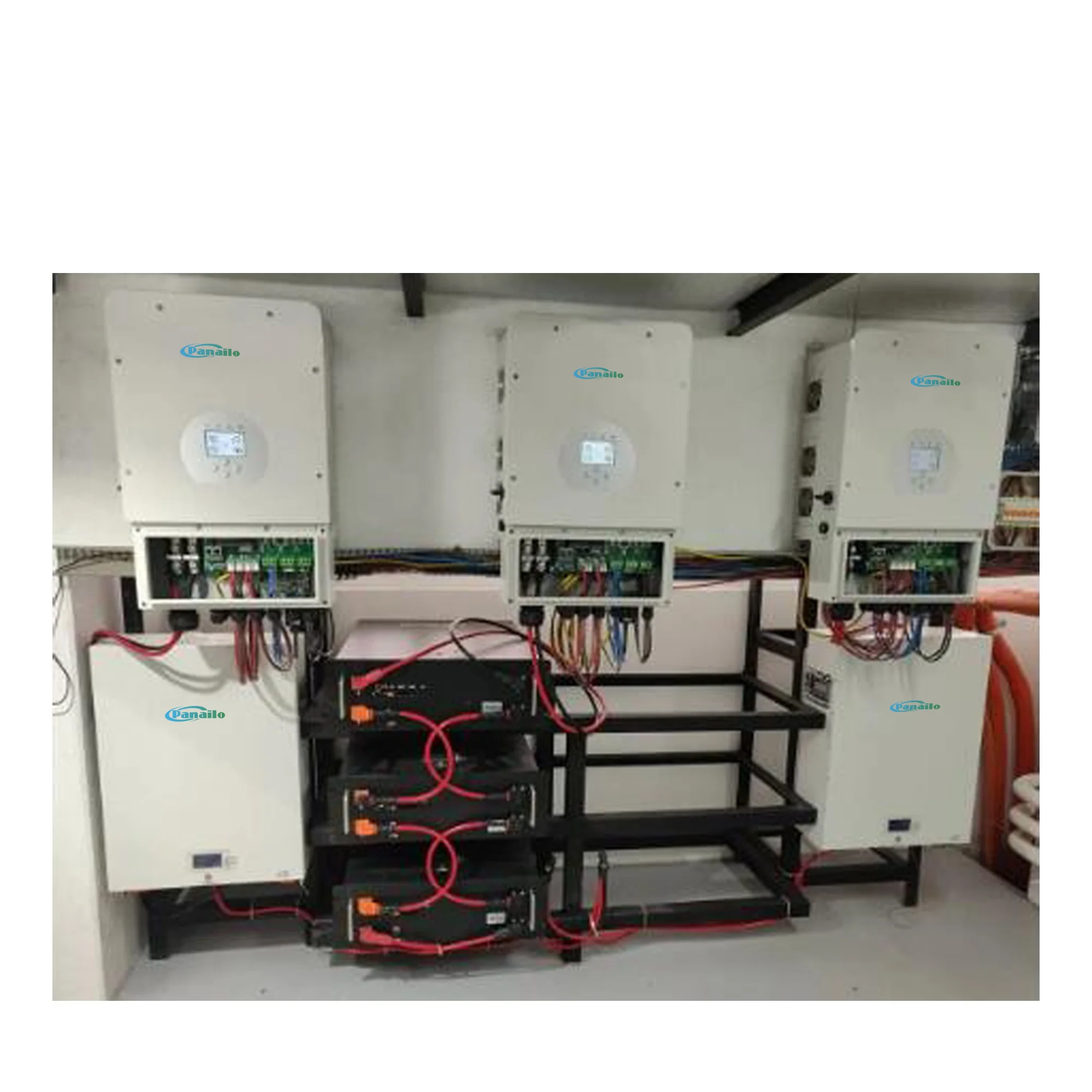 Home Use Complete Set 10kw Hybrid Solar Generator Electricity Backup Power Storage Energy System Solar Panels Kit