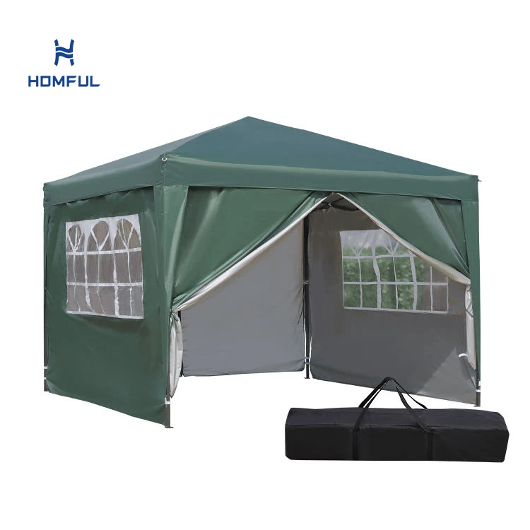 HOMFUL 10x10 пользовательская наружная рекламная палатка выдвижная с навесом для торговой