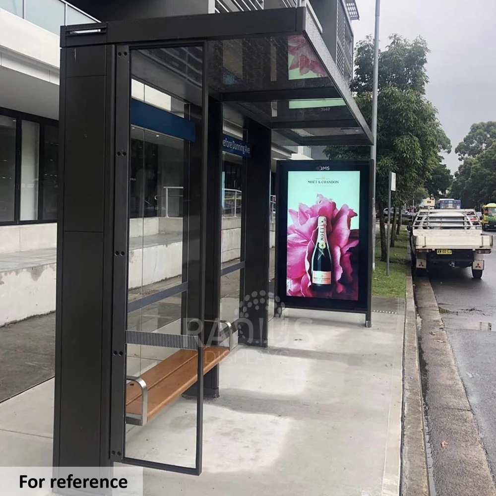 Customized Smart City Furniture Public Facility Intelligent Bus Shelter