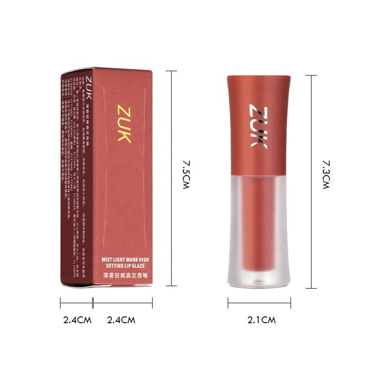 Makeup Wholesale 6colors Matte Liquid Lipstick Private Label Waterproof Long Lasting High Pigment Non-Sticky Matte Lip Glaze