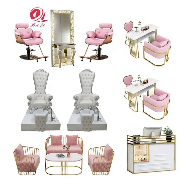 Modern beauty salon furniture sets hair styling hairdressing chairs barber