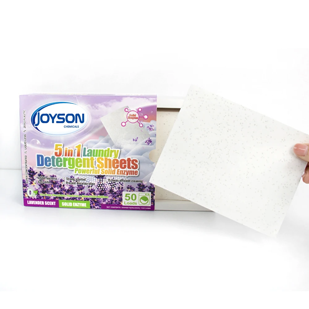 New Product Eco-Friendly Clothes Cleaning Tablet Natural Laundry Detergent Strip Biodegradable Sheet Detergent