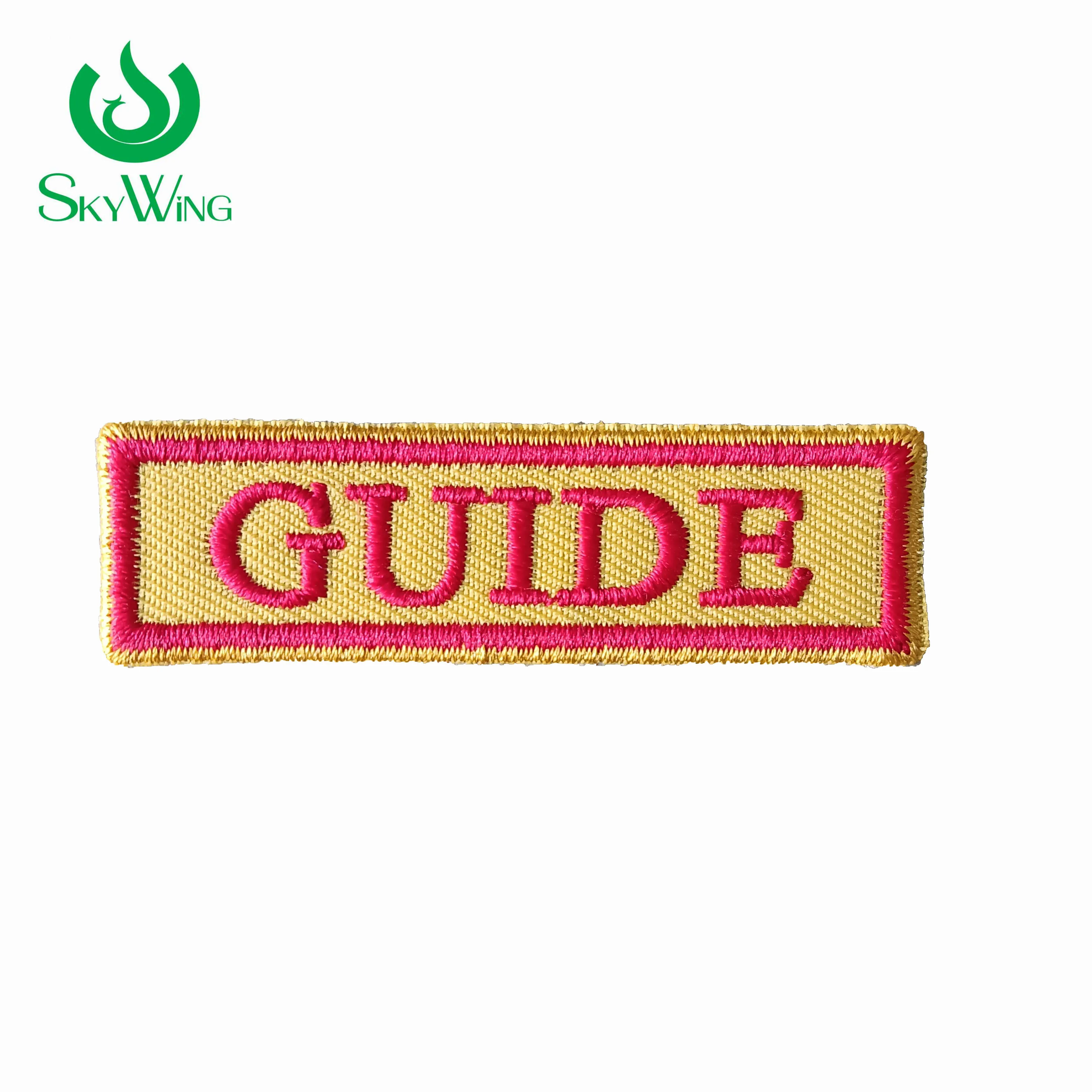 Custom Name Tags Patch Brand Name Patch Number ID Badge Logo Embroidered Patches Iron on Backing