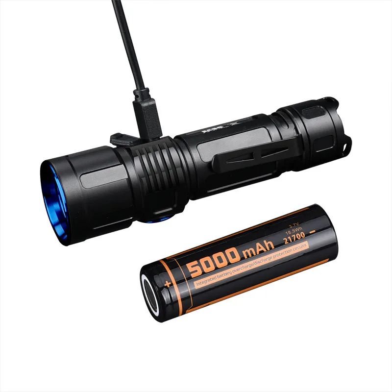 Powerful Waterproof Zoomable Rechargeable Mini LED Emergency Tactical Magnetic EC30 Flashlight with Cob Sidelight Torch Work Fla