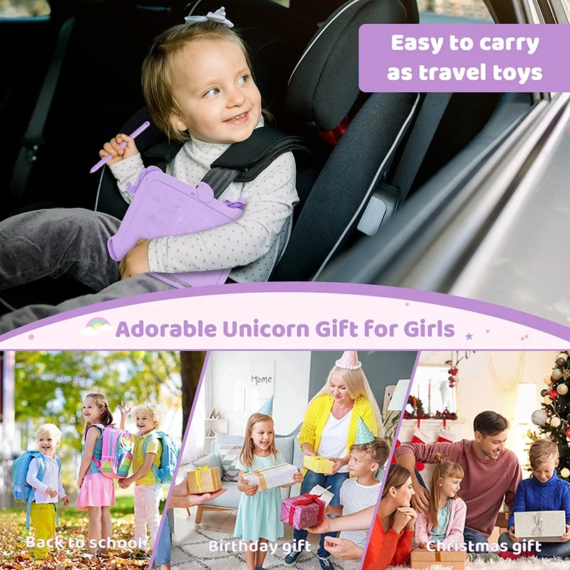 Unicorn Kids Products 8.5 10 inch Child Drawing Tablet Tools Cartoon LCD Writing Tablet Doodle Lcd Writing/Drawing Tablet