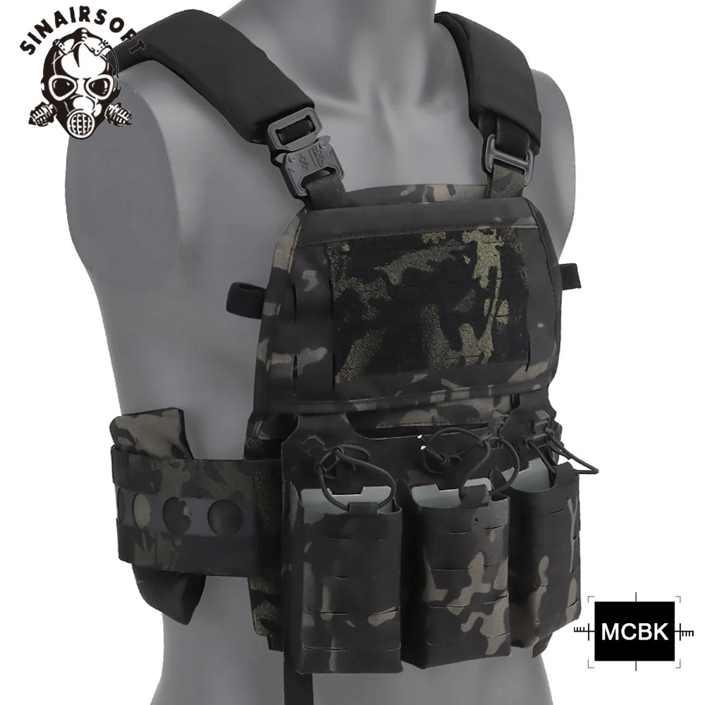 FCPC V5 Tactical Vest Plate Carrier Quick Detach With Front Mag Insert Pouch And Back Zipper Module For Hunting Vest