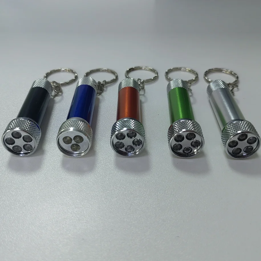 keyring mini cob flashlight hot selling promotional gifts 5 LED small pocket custom mini torch aluminum keychain flashlight