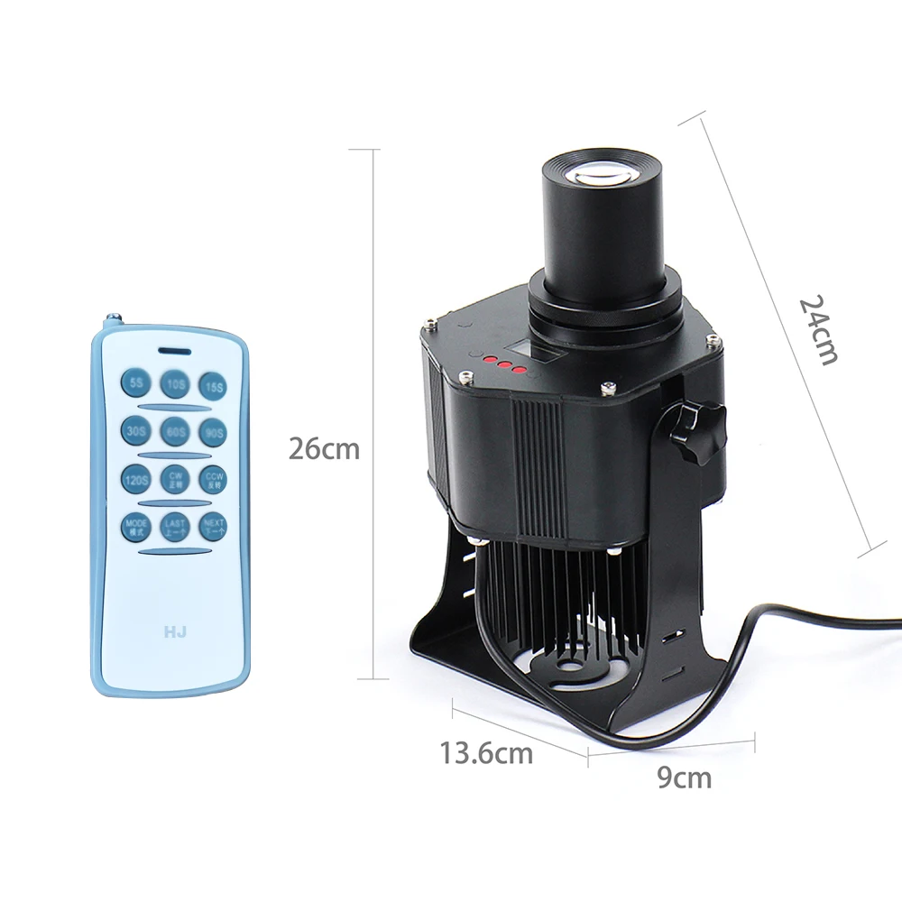 80W 4 Logo Loop Playback Projector Waterproof GoboS Light Floor Project Advertising Safety Alert Warning Lamp Wall Landscape