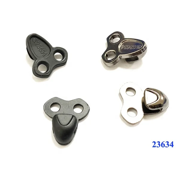 Metal shoe accessories buckle metal ladies shoe lace hook buckles