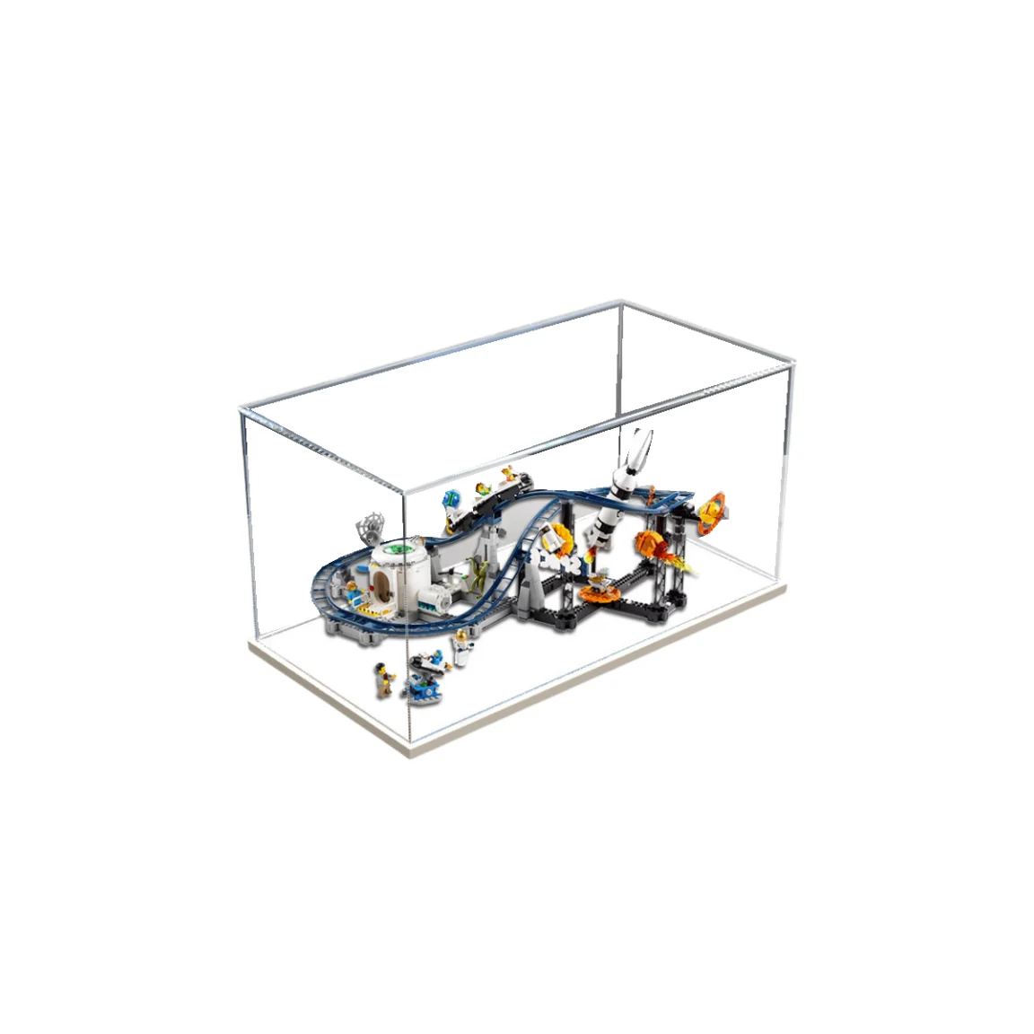 Clear Acrylic Display Case, Assemble Display Box, Dustproof Protection Showcase for Figures, Collections, Models, Toys