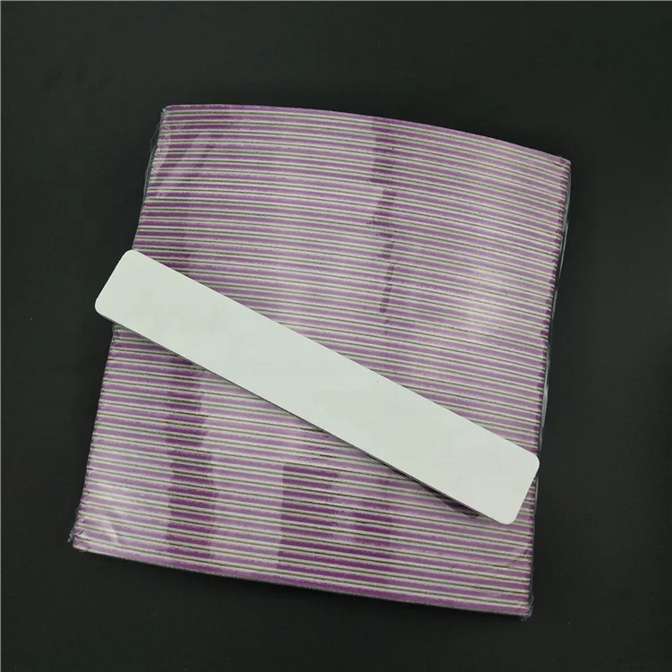 Manufacturer Professional Rectangle Zebra Gray Square Nail Files 100/100 Buffer Nail Nail File  80/80