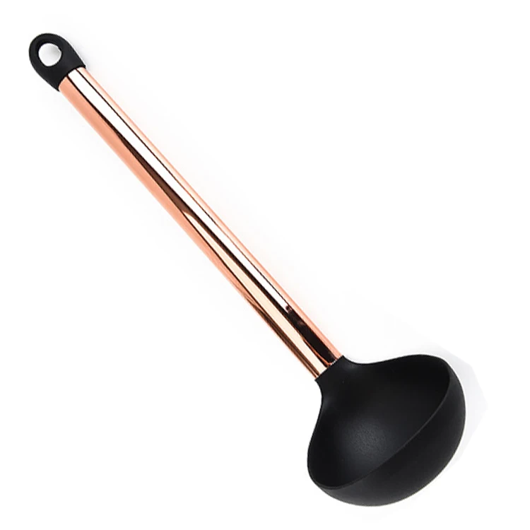 8 Piece Gold stainless steel handle Cooking and Baking Tools Silicone Kitchen Utensils Set