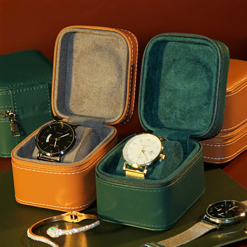 Eco Friendly PU Watch Boxes Cases Watch Box Custom OEM Factory Cost Storage Watch accessories
