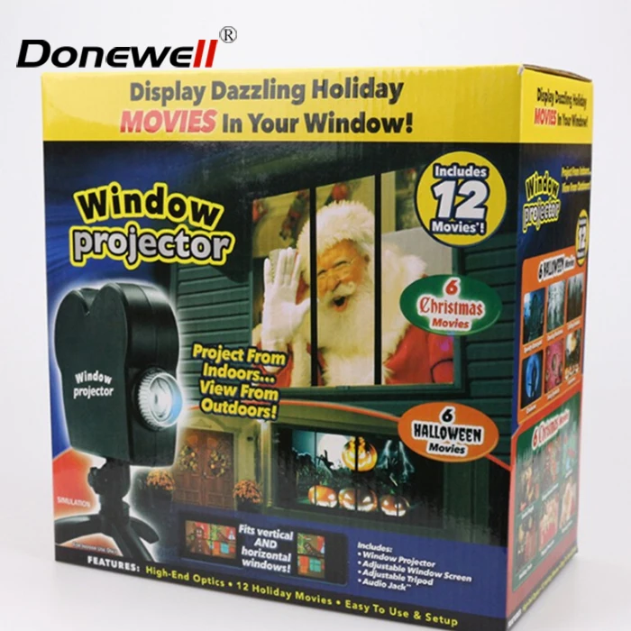 
Hot sale Christmas Halloween Laser Projector outdoor home display light projector mini window projector for kids 