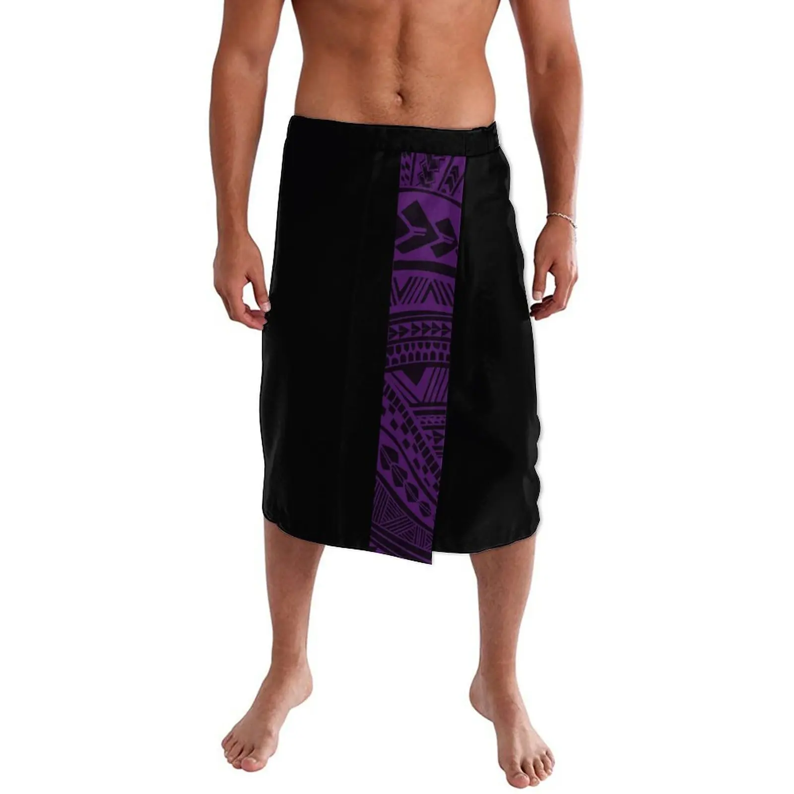 American National Clothing Custom Fiji Polynesian Tribal Samoa Lavalava Tatau Ie Faitaga Togna Tupenu Mens Wrap Skirt Sarong