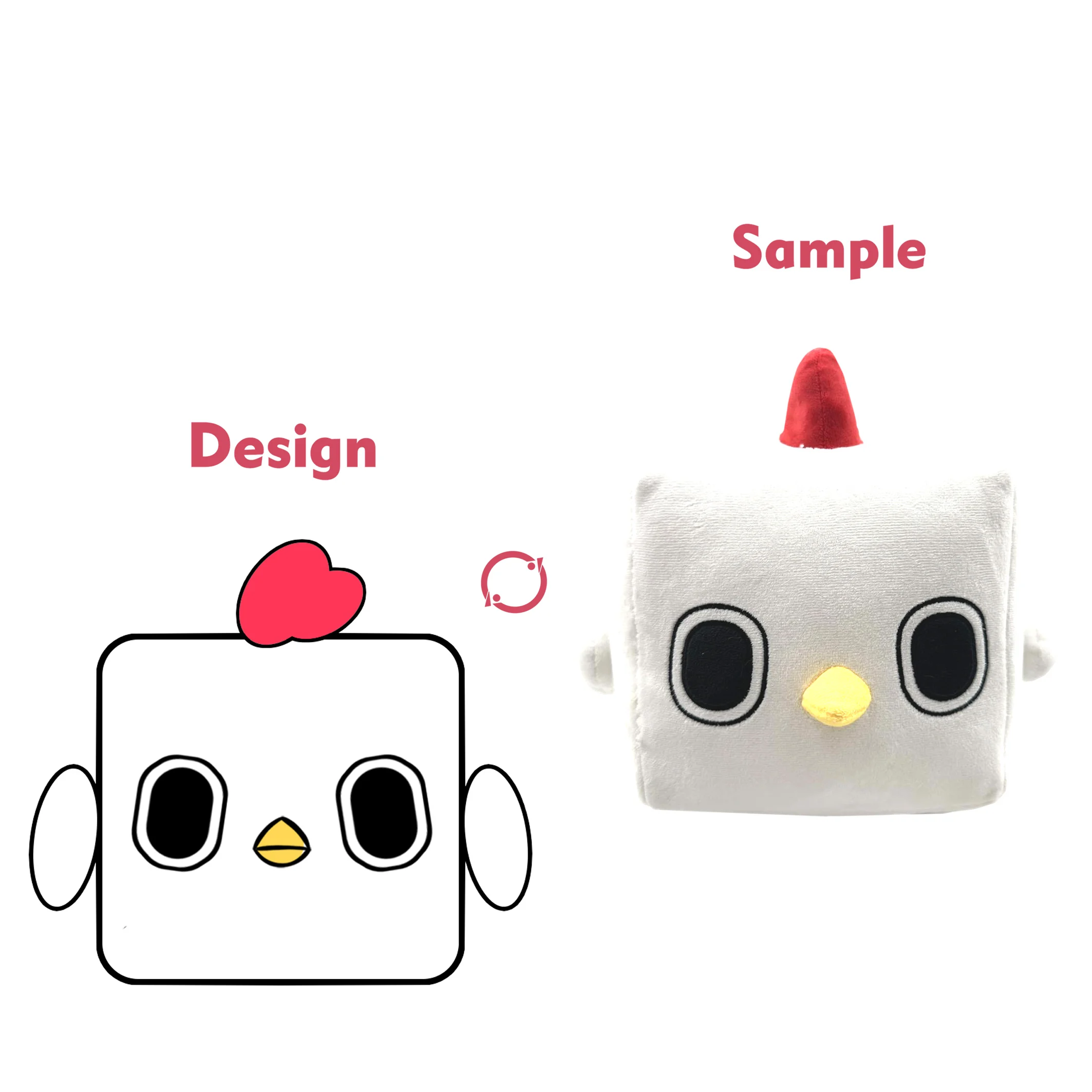 Customized Design stuffed animals custom cube toys plushie stuffed plush pillow