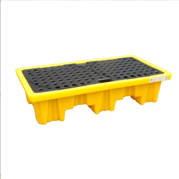 China produces Strong  industry 4 ibc oil drum oil spill seal plastic tray with drain pipe